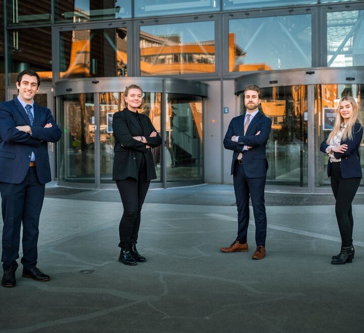 4 students on the winning team